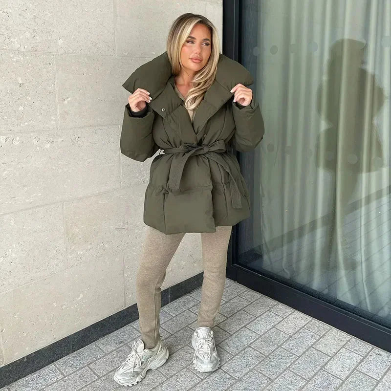 Belted Puffer Jacket | Warm & Flattering | Winter Essential