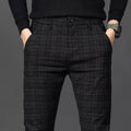 Plaid Slim-Fit Trousers | Tailored Look | Modern Comfort