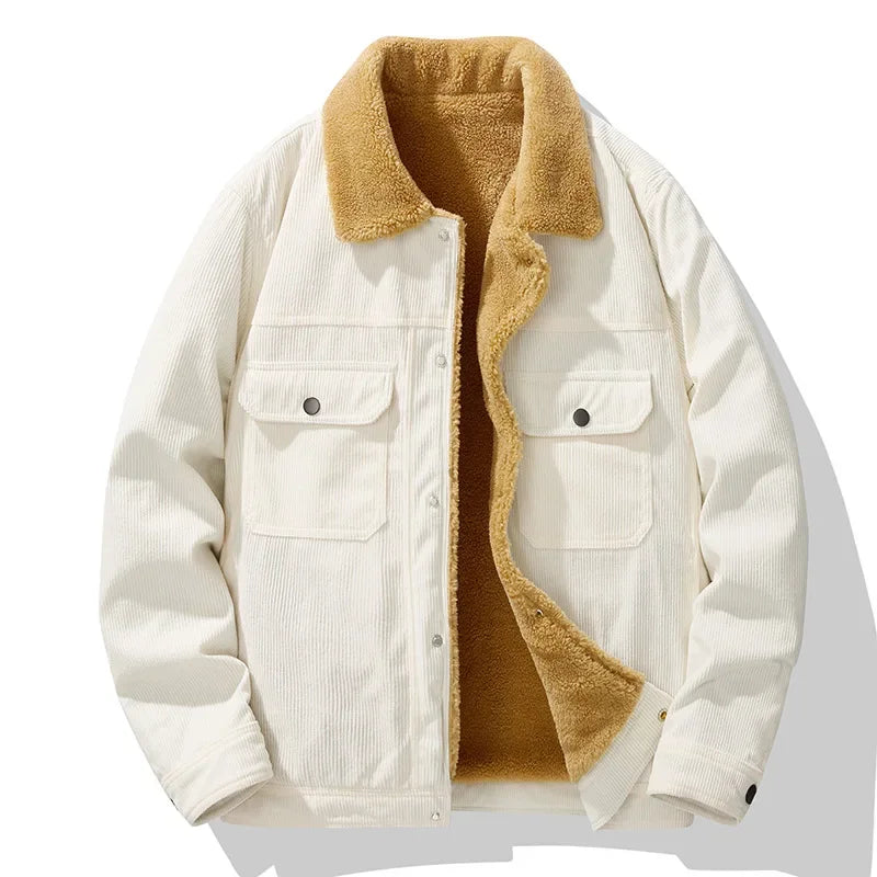 Sherpa-Lined Corduroy Jacket | Warm & Stylish | Winter Essential