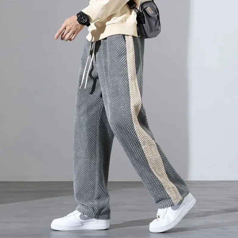 Wide-Leg Knit Pants | Cotton Blend | Relaxed Fit