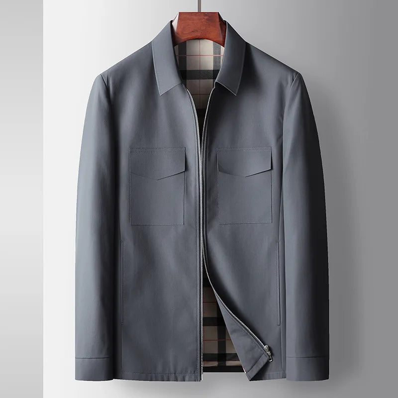 Tailored Lightweight Jacket | Plaid Lining | Modern Smart-Casual