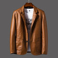 Faux Leather Blazer | Tailored Fit | Sleek and Versatile