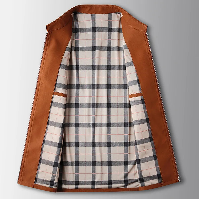 Tailored Lightweight Jacket | Plaid Lining | Modern Smart-Casual