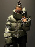 Oversized Cropped Puffer Jacket | Warm & Edgy | Streetwear Essential