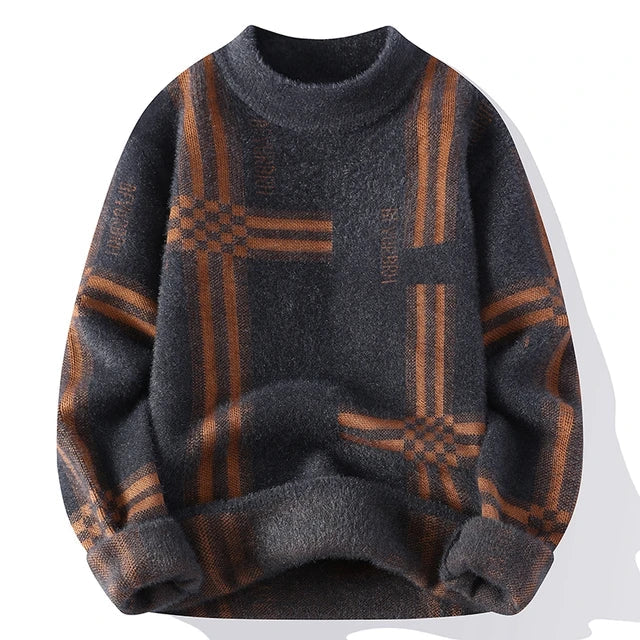 Geometric-Patterned Sweater | Bold Design | Relaxed Fit