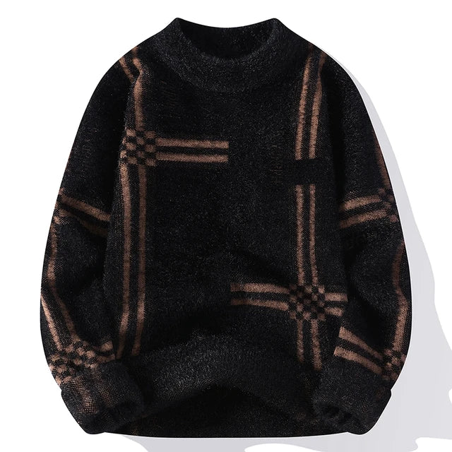 Geometric-Patterned Sweater | Bold Design | Relaxed Fit