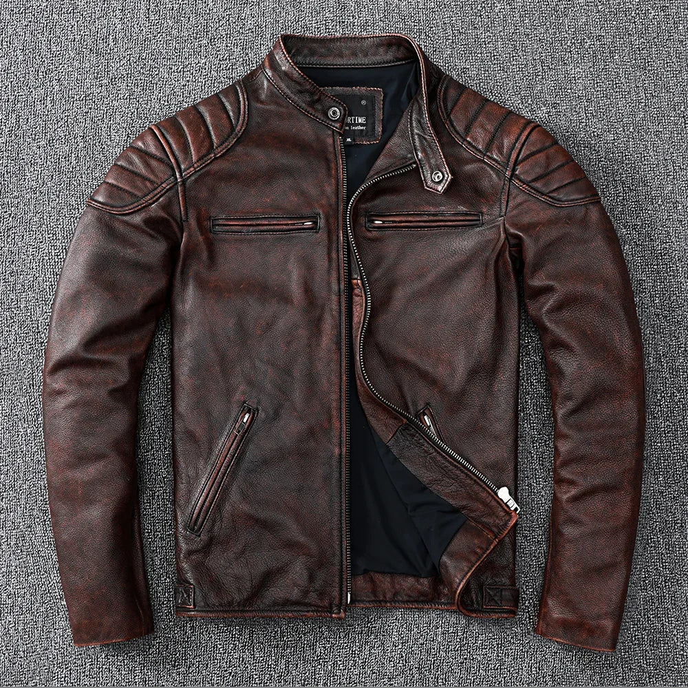 Biker Leather Jacket | Genuine Leather | Timeless and Rugged