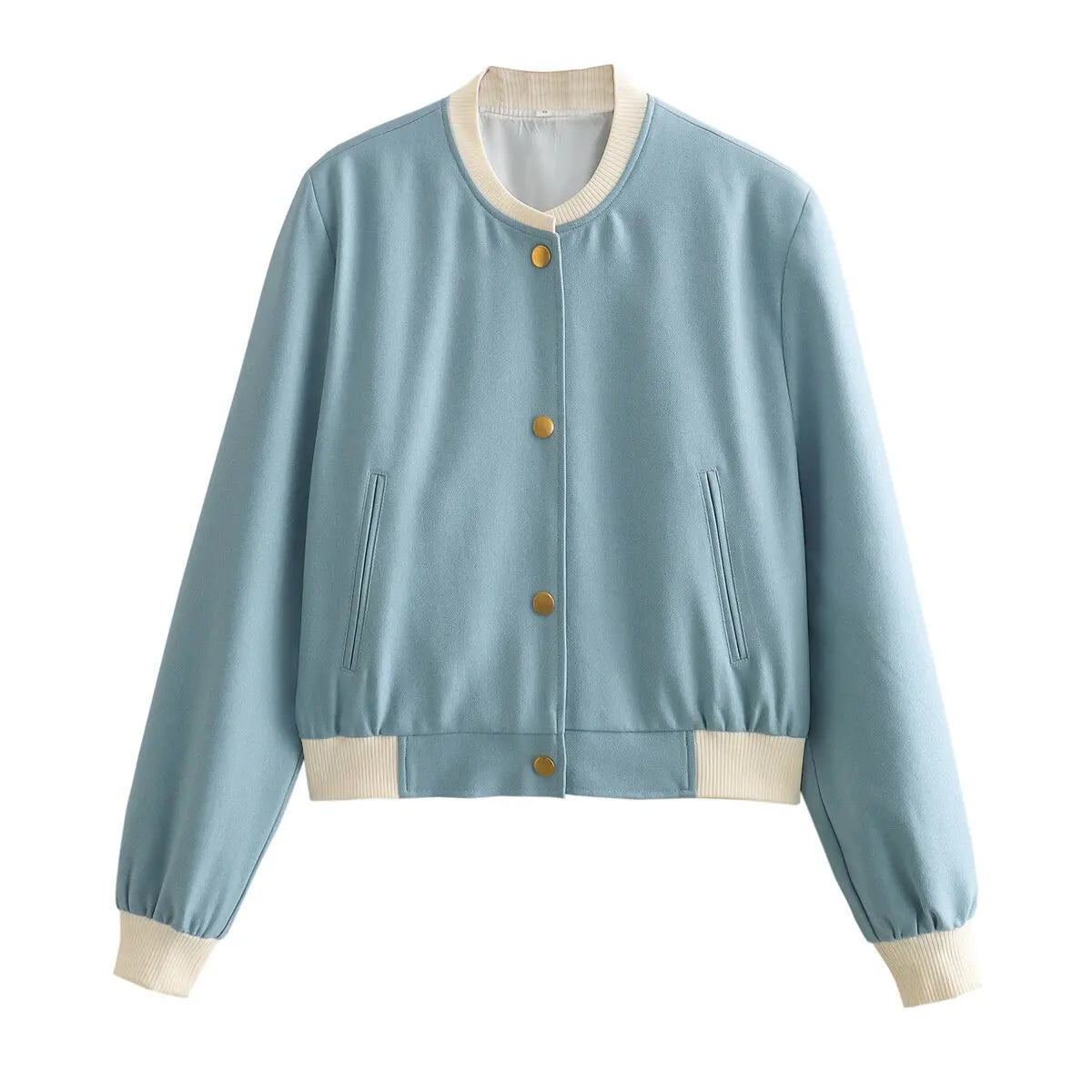 Cropped Bomber Jacket | Faux Suede | Retro Varsity Style