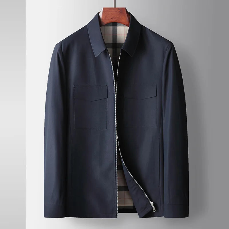 Tailored Lightweight Jacket | Plaid Lining | Modern Smart-Casual