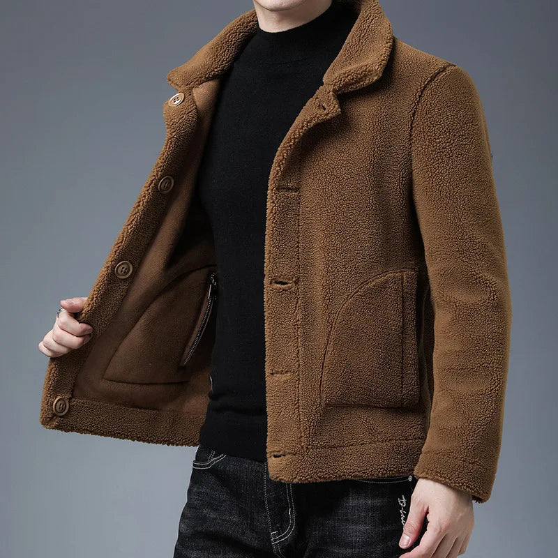 Wool-Blend Button-Up Jacket | Warm and Stylish | Classic Design
