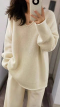 Oversized V-Neck Sweater | Ultra-Soft Knit | Cozy and Stylish