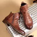 Classic Leather Ankle Boots | Stylish and Durable | Side Zipper