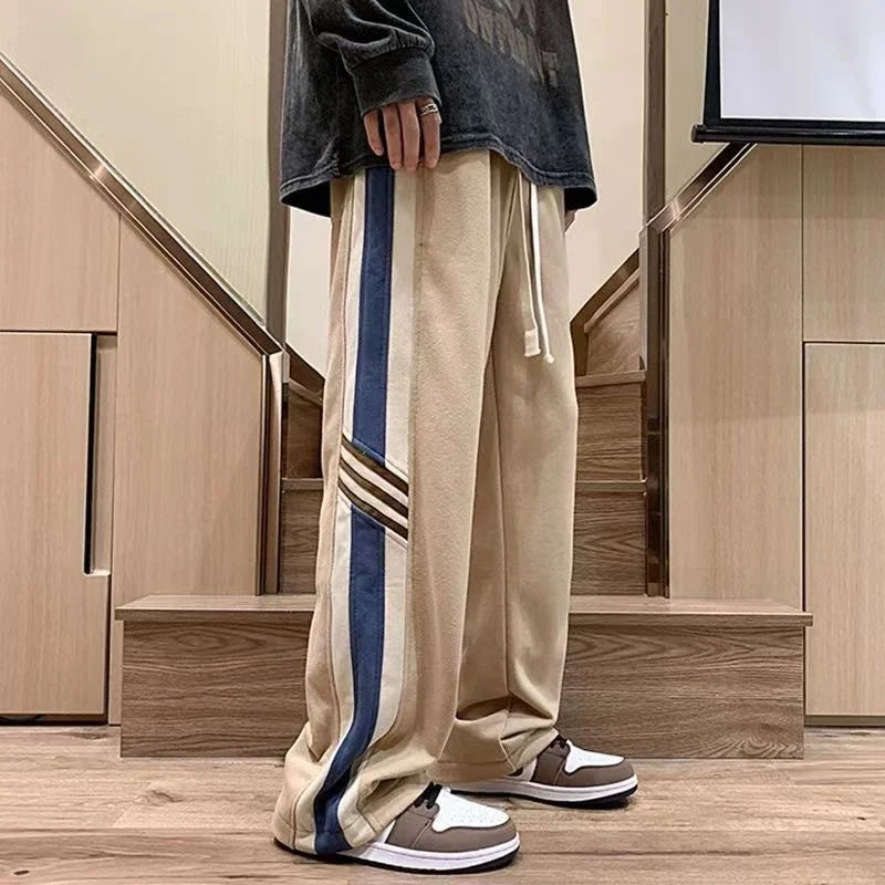 Colour-Block Striped Pants | Relaxed Fit | Bold Streetwear