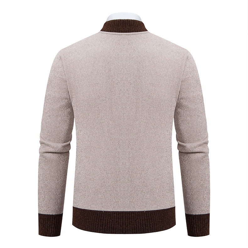 Embroidered Zip-Up Cardigan Jacket | Sleek and Comfortable | Slim Fit