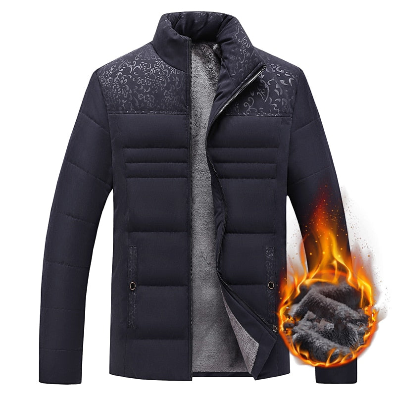 leece-Lined Winter Puffer Jacket | Thermal Insulation | Windproof Design