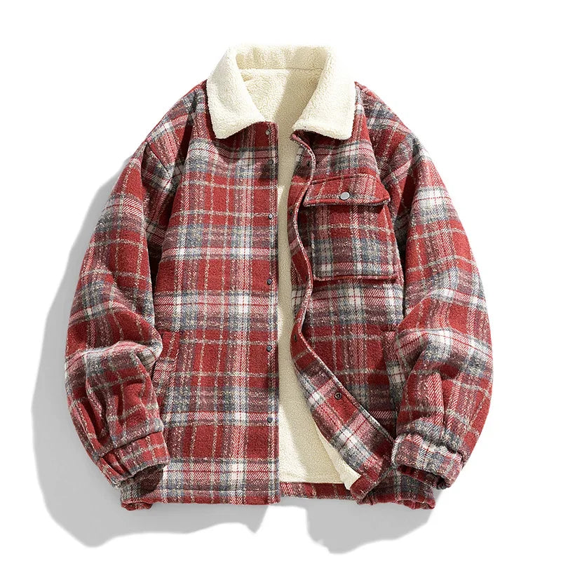 Plaid Sherpa-Lined Jacket | Warm and Trendy | Vintage Style