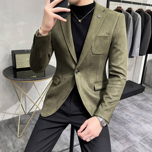 Velvet Blazer | Slim Fit | Luxurious Texture