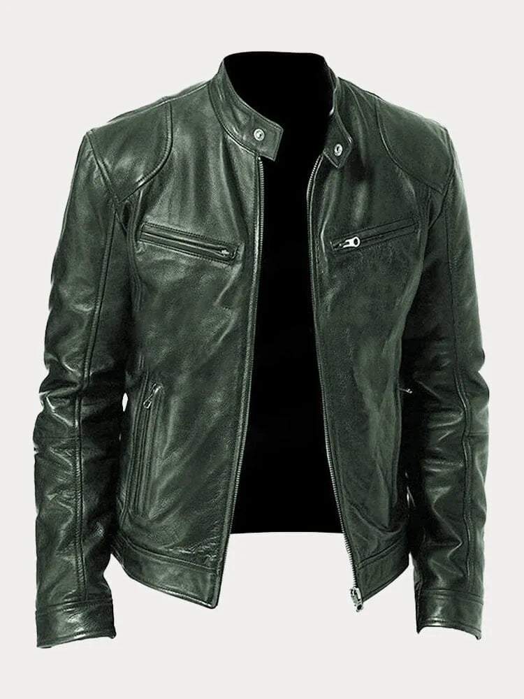Slim-Fit Leather Jacket | Genuine Leather | Timeless Design
