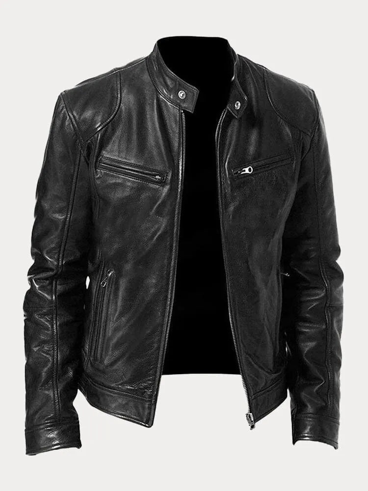 Slim-Fit Leather Jacket | Genuine Leather | Timeless Design