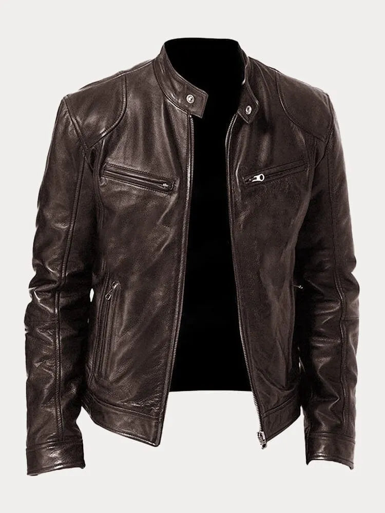 Slim-Fit Leather Jacket | Genuine Leather | Timeless Design