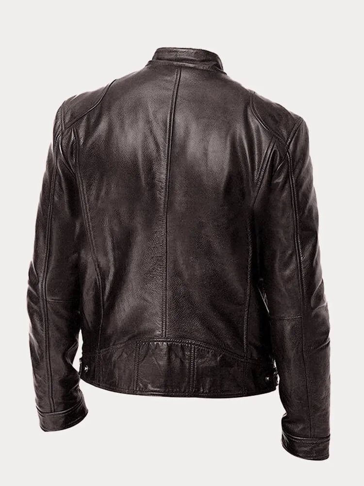 Slim-Fit Leather Jacket | Genuine Leather | Timeless Design