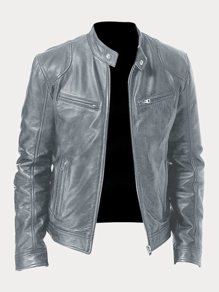 Slim-Fit Leather Jacket | Genuine Leather | Timeless Design