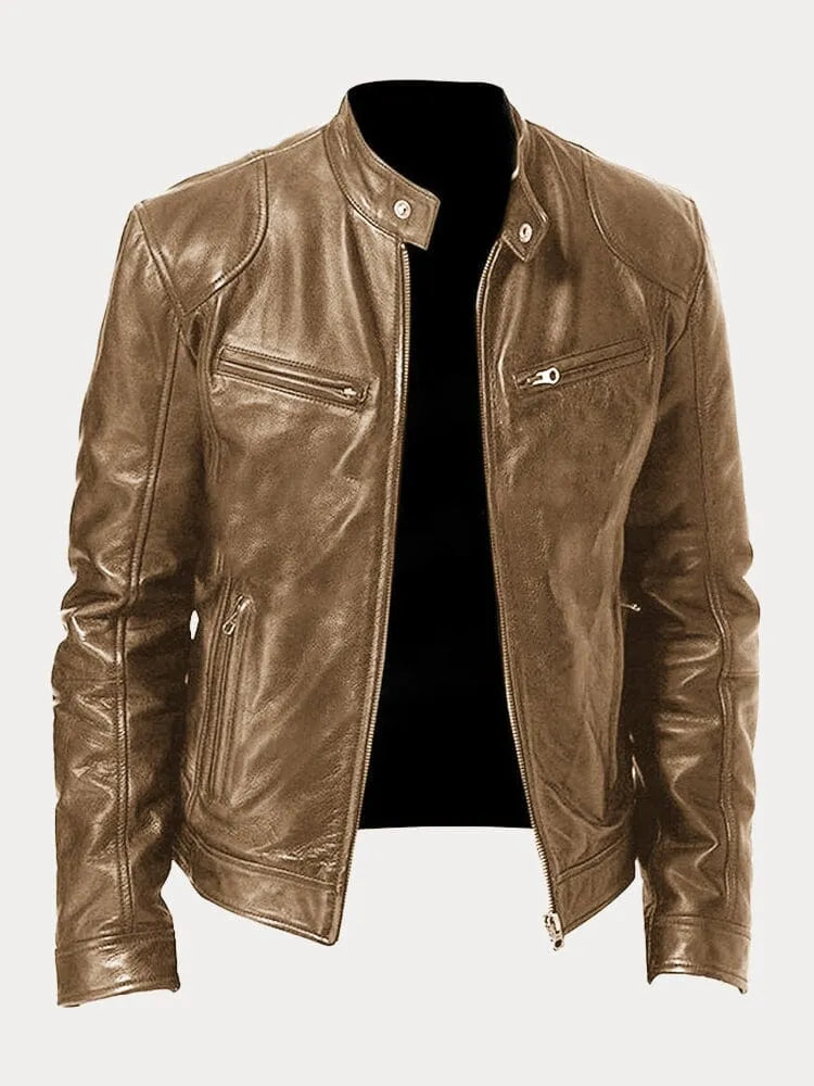 Slim-Fit Leather Jacket | Genuine Leather | Timeless Design