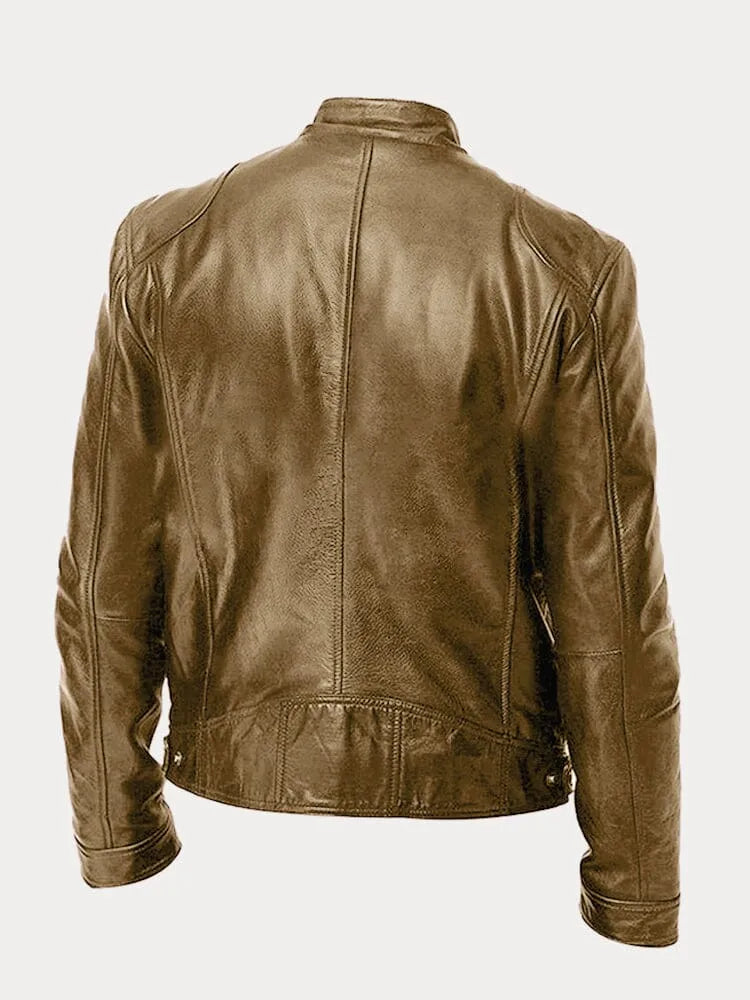 Slim-Fit Leather Jacket | Genuine Leather | Timeless Design