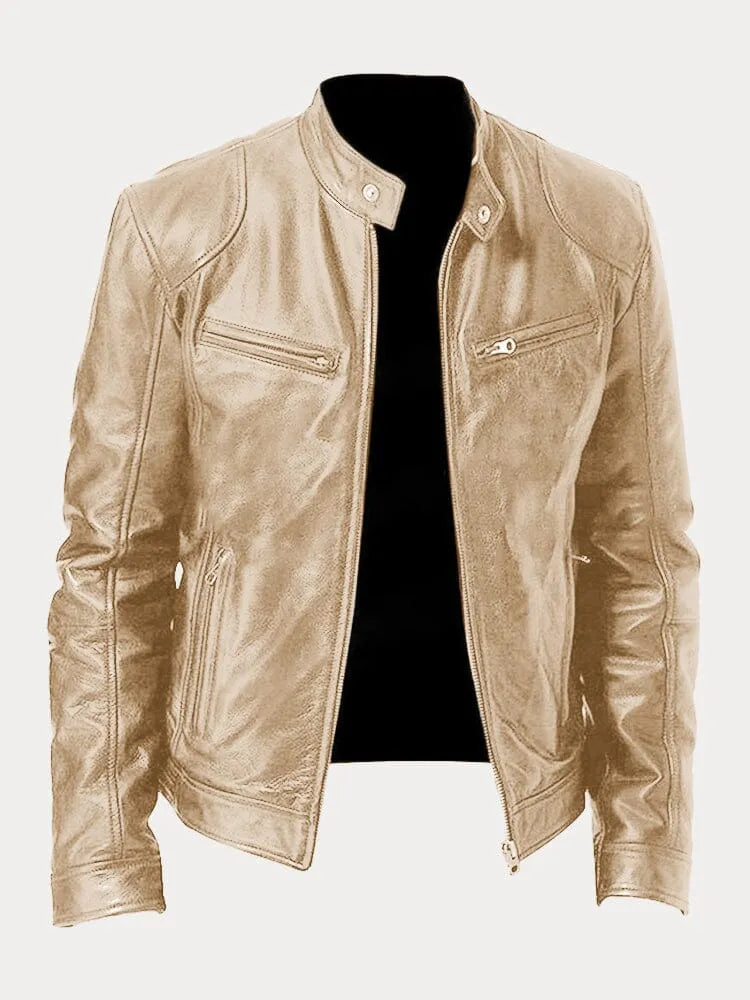 Slim-Fit Leather Jacket | Genuine Leather | Timeless Design