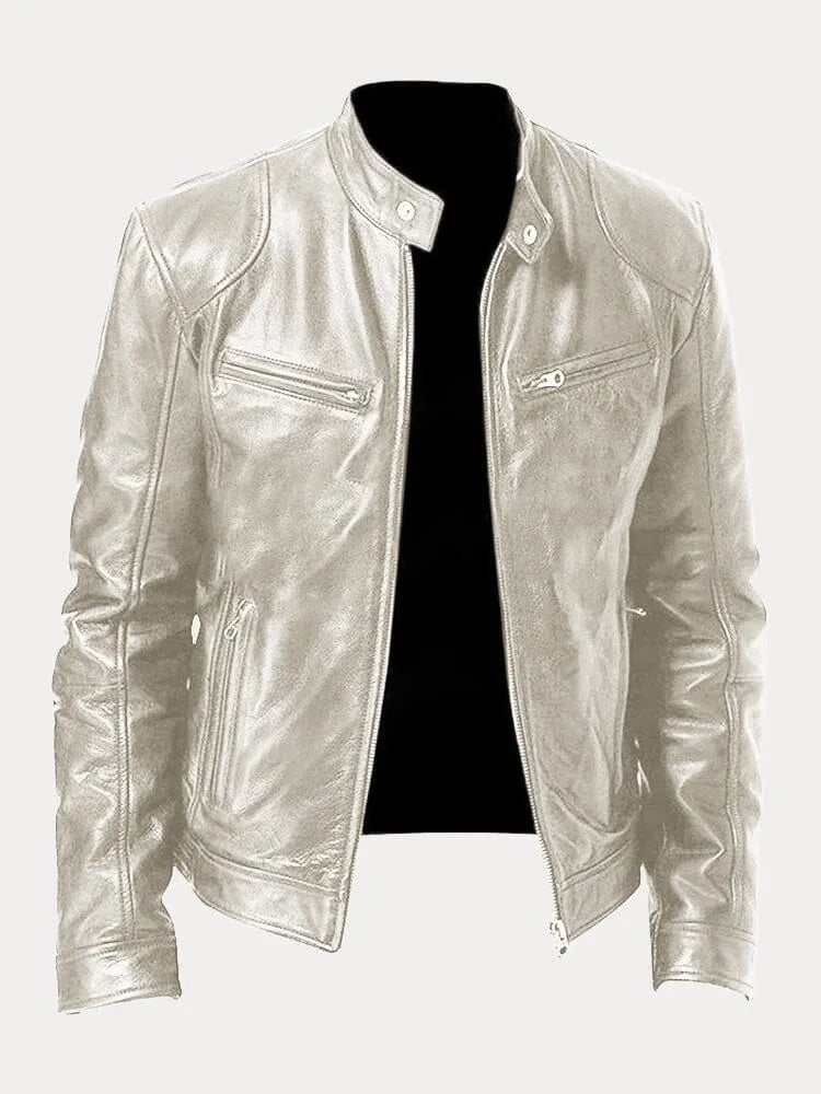 Slim-Fit Leather Jacket | Genuine Leather | Timeless Design