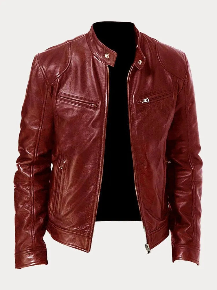 Slim-Fit Leather Jacket | Genuine Leather | Timeless Design