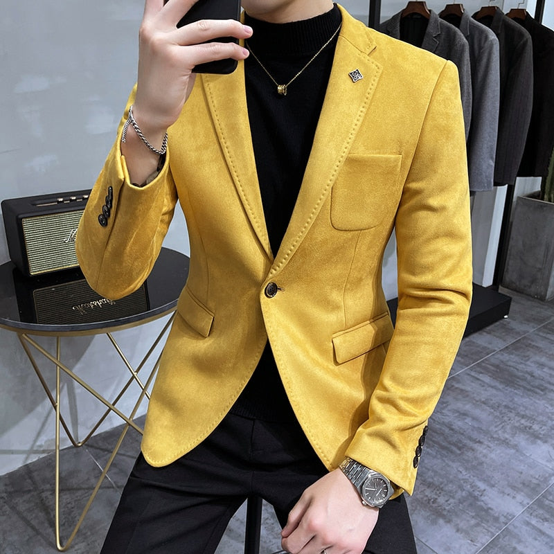 Velvet Blazer | Slim Fit | Luxurious Texture