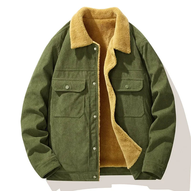 Sherpa-Lined Corduroy Jacket | Warm & Stylish | Winter Essential