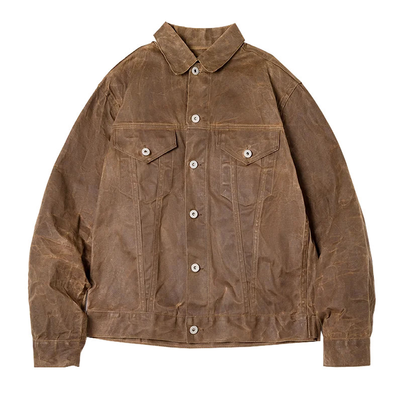 Waxed Canvas Jacket | Water-Repellent | Durable Outdoor Style