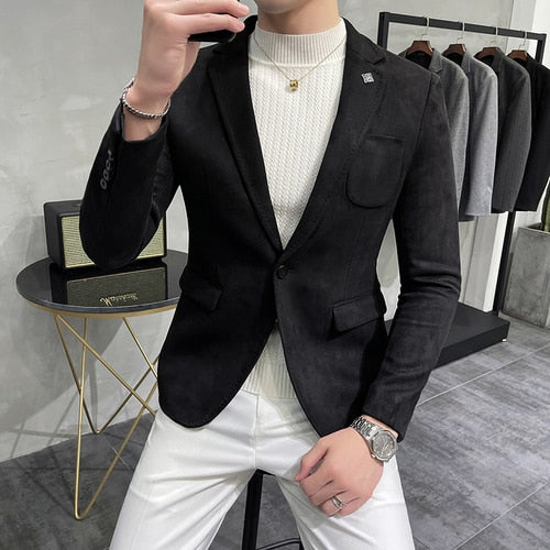 Velvet Blazer | Slim Fit | Luxurious Texture
