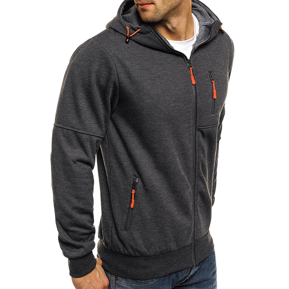 Lightweight Dual Zipper Hoodie | Modern Design, Comfortable Fit | Casual and Everyday Wear