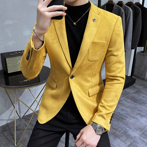 Velvet Blazer | Slim Fit | Luxurious Texture