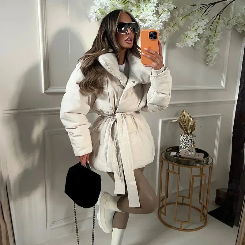 Belted Puffer Jacket | Warm & Flattering | Winter Essential