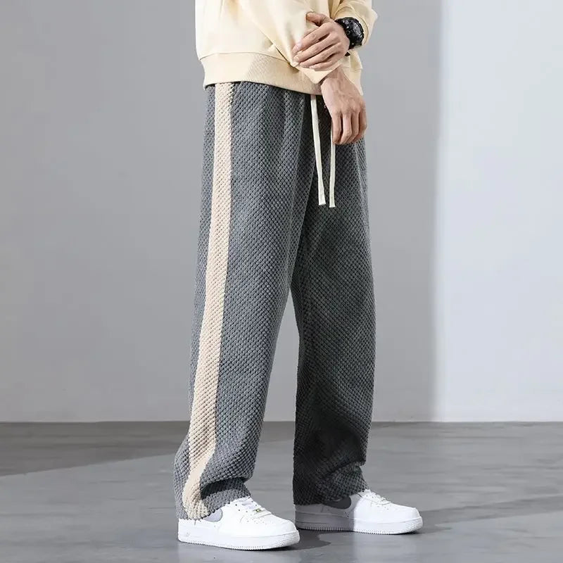Wide-Leg Knit Pants | Cotton Blend | Relaxed Fit