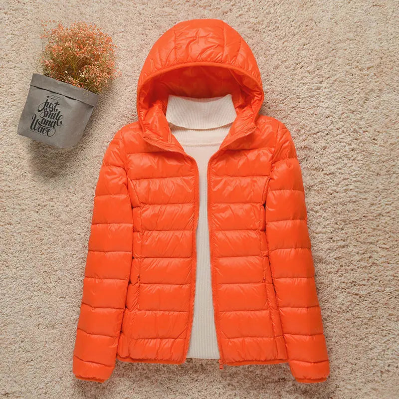 Hooded Lightweight Puffer Jacket | Packable Design | Warm and Versatile