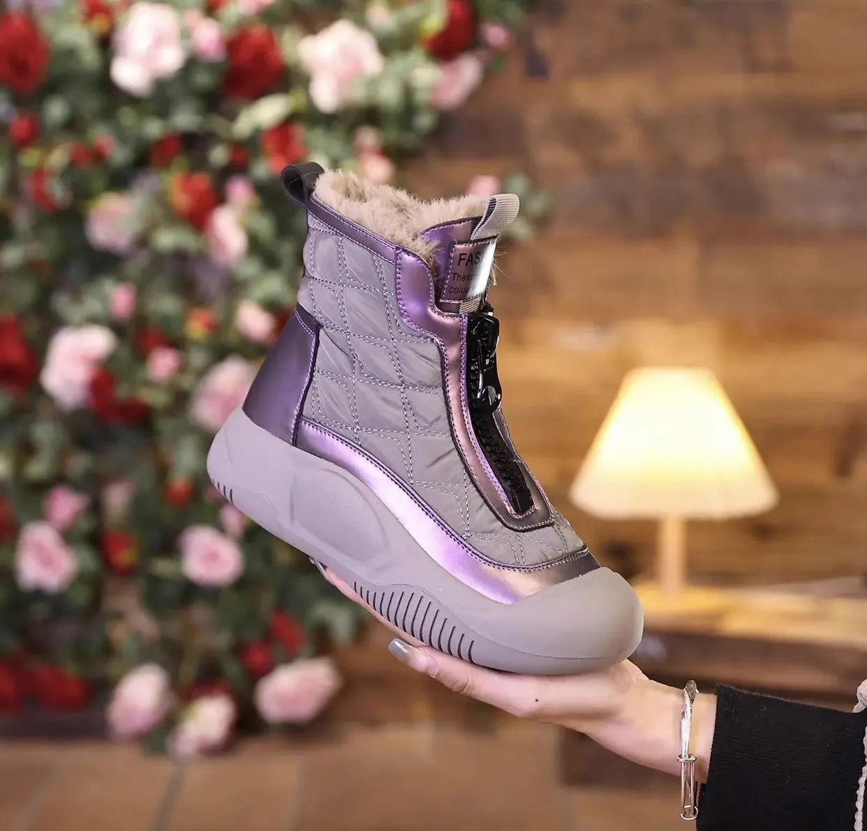 Faux Fur Winter Boots | Insulated and Stylish | Anti-Slip Design