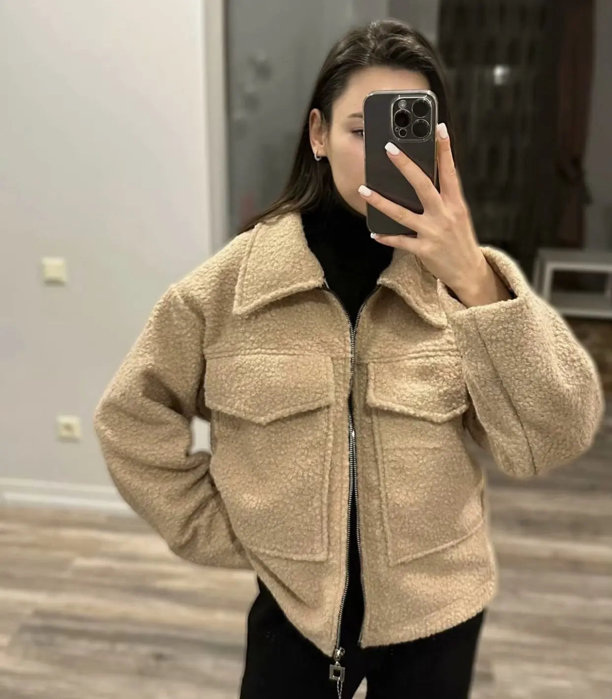 Cropped Wool-Blend Jacket | Tailored Fit | Stylish and Warm