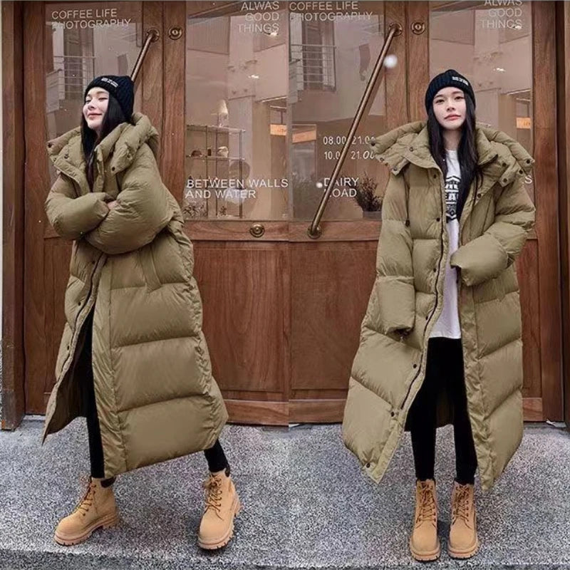 Long Oversized Puffer Coat | Winter Warmth | Trendy & Functional