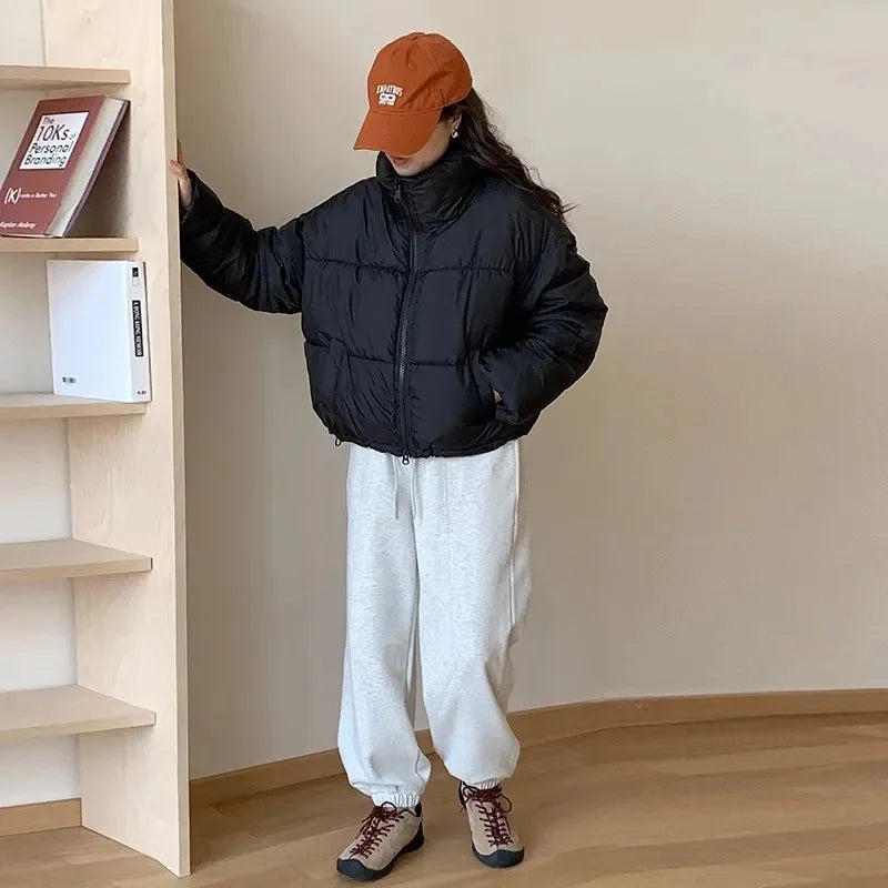 Cropped Puffer Jacket | Lightweight Insulation | Cozy and Trendy