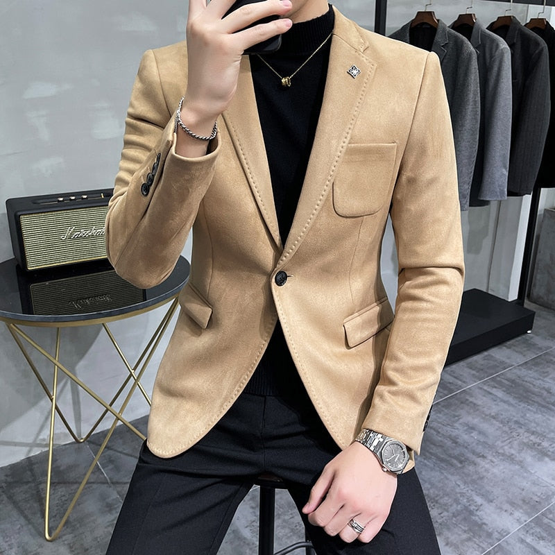 Velvet Blazer | Slim Fit | Luxurious Texture