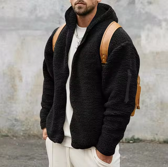 Fleece Hoodie Jacket | Soft Sherpa Lining | Everyday Comfort