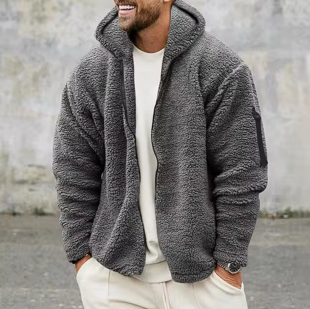 Fleece Hoodie Jacket | Soft Sherpa Lining | Everyday Comfort