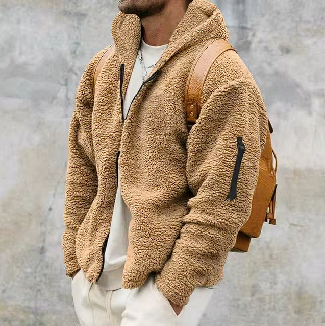 Fleece Hoodie Jacket | Soft Sherpa Lining | Everyday Comfort