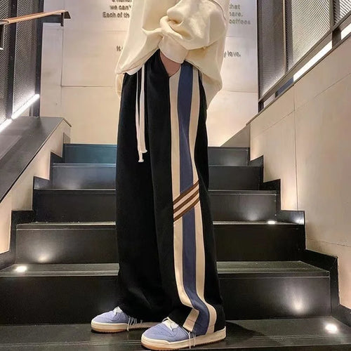Colour-Block Striped Pants | Relaxed Fit | Bold Streetwear
