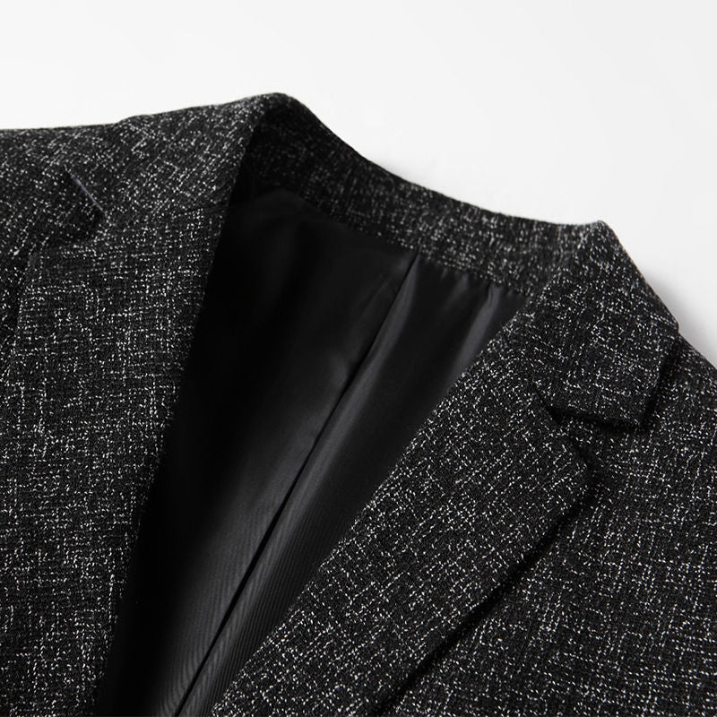 Tweed Blazer | Textured Finish | Slim Fit Design